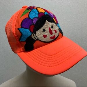 Embroidered Lele Doll Trucker Hat Adjustable New